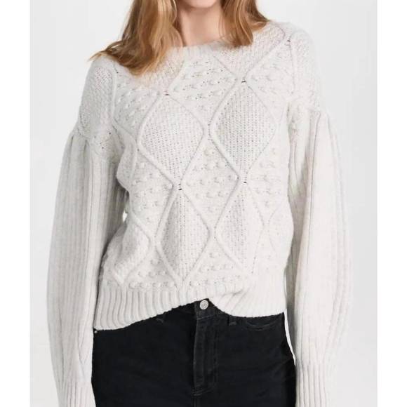 Splendid Women's Long Sleeve Daphne Bobble Heart Sweater - Cozy Pullover With Heart Design - View #3